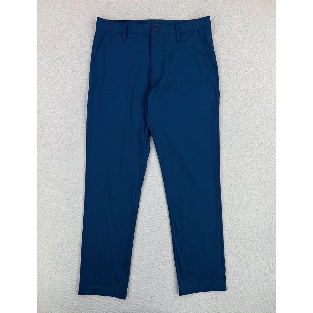 Rhone Pants Mens 31x30 Blue Commuter Slim Tapered Performance Golf Tech Chino